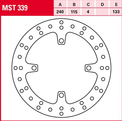 Produktbild von TRW Bremsscheibe Allround starr MST339 RM-Z250 KX250F KX250