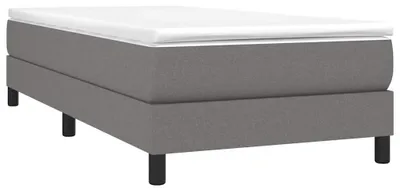 Obrázek produktu pro vidaXL Box spring bed frame dark grey 80x200 cm fabric