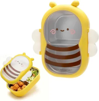 Productafbeelding van Lunchbox voor kinderen met compartimenten, BPA-vrij, roestvrijstalen bento box voor kinderen en volwassenen, ideaal voor school en picknick, met 12 compartimenten