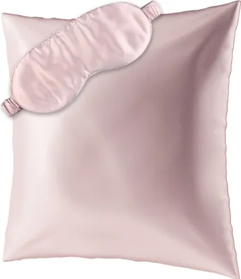Obrázek produktu pro AILORIA BEAUTY SLEEP SET L - povlak na polštář (80x80) a maska na spaní z hedvábí ROSA Velikost: 80x80
