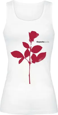 Produktbild von Depeche Mode Top Damen Rose weiß L