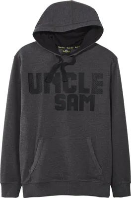 Produktbild von Uncle Sam sportlicher Sweatpullover mit Kapuze & Logoprint Anthrazit L 52/54