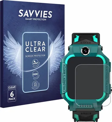 Produktbild von 6x Für Retoo Smartwatch 1.44" Schutzfolie Savvies Displayschutz Display Schutz Folie Klar Transparent