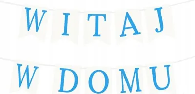 Productafbeelding van Welkom thuis banner, blauw - Decoratieset voor babyfeest