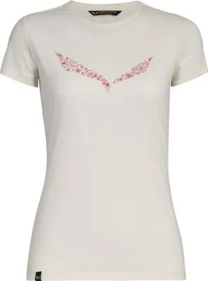 Immagine prodotto di Maglietta Solidlogo Dri-Release (donna) – Salewa, colore: bianco, taglia: IT 42 / DE 36
