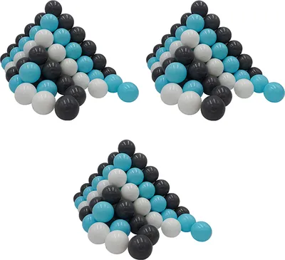 Produktbild von Bälleset ca. Ø6 cm - 300 balls/creme/grey/lightblue