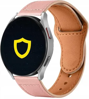 Produktbild von Spacecase Lederarmband 22 mm Rosa für Galaxy Watch