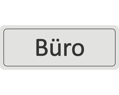 Produktbild von Türschild "Büro" selbstklebend 45x120 mm