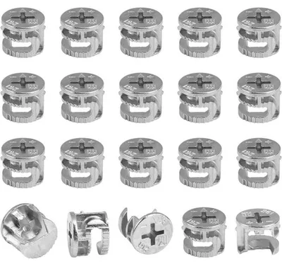 Produktbild von Famanu Möbelverbinder Nockenverriegelungszubehör - vernickelt, 15 x 12 mm