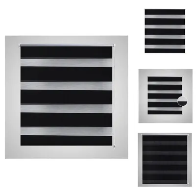Zdjęcie produktu dla Podwójna roleta 120 x 230 cm czarna - Żaluzje i rolety