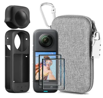 Produktbild von 7-in-1 Zubehör-Set für die Insta360 X3, inklusive Schutzhülle und Objektivdeckel