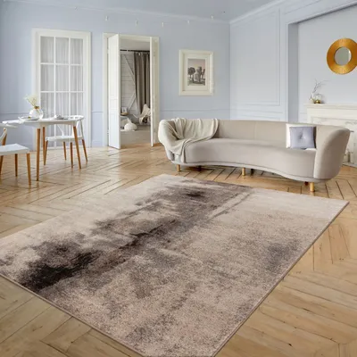 Produktbild von TT Home Wohnzimmer Teppich Kurzflor Wohnzimmerteppich Modern Plüschig Abstrakt Größe 160x220 cm