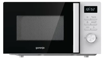 Productafbeelding van Gorenje MO20A3WH, Werkblad, Vrijstaande magnetron, 20 liter, 800 watt, Ingebouwd display, Knopbediening, Draaiknoppen