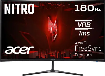 Zdjęcie produktu dla Acer ED0 Nitro ED320QRS3bmiipx, 80 cm (31.5"), 1920 x 1080 px, Full HD, LCD, 1 ms, Czarny