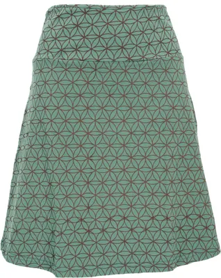 Produktbild von A-Linien Rock aus Baumwolle, Bequemer Rock Organic - Grün, Damen, Baumwolle(Bio),Elasthan, Größe: XL