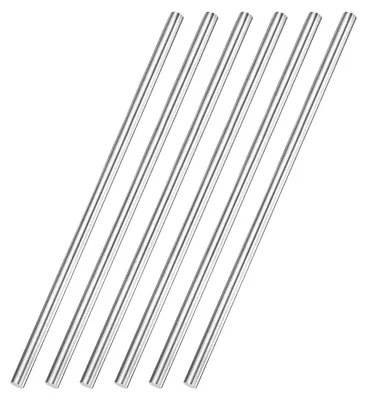 6 runde Edelstahlstäbe 304, Ø 8 mm, Länge 250 mm