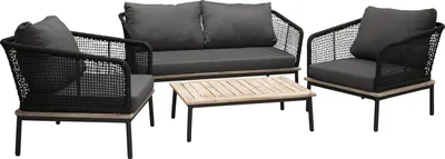 Produktbild von Venture Design Gartenmöbel-Sets Andorra Schwarz