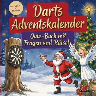 Produktbild von Darts-Adventskalender: Quiz-Buch mit Fragen und Rätsel