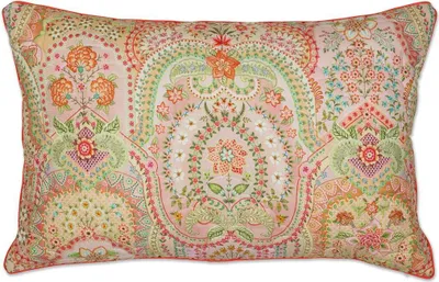 Produktbild von Pip Studio Zierkissen Jabali Flower  Farbe Korallenrot Größe 45x70