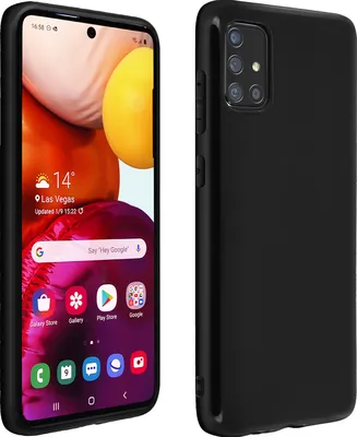 Zdjęcie produktu dla Etui Avizar, silikonowe (matowe) do telefonu Samsung Galaxy A51, kolor czarny