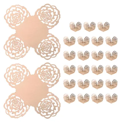 25 Truffelhüllen, Spiegelpapier, 10 cm, Roségold, quadratisch