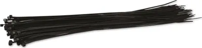 Zdjęcie produktu dla Opaski kablowe KSS z poliamidu 6.6, czarne, 300x2,5, odporne na promieniowanie UV, 100 szt