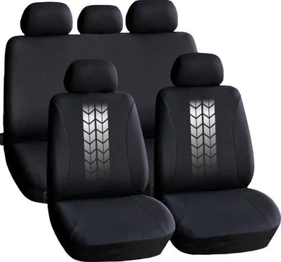 Produktbild von Universal Autositzbezüge - Schwarz/Grau Anthrazit - Sitzbezug für das Auto - Komplettset - Sitzbezug Set