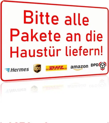 Produktbild von Paketzustellung Tafeln Set 20x30 cm - Terrassentafeln für Outdoor-Lieferungen