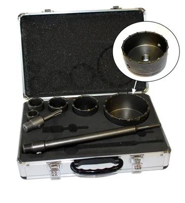 Produktbild von Bohrkrone Dosenbohrer SDS Plus Set 30/40/50/65/110mm Bohrer Dosenlöchern