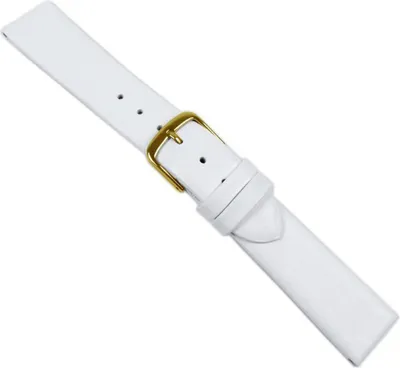 Produktbild von Design I Ersatzband Uhrenarmband Kalbsleder Weiss 20522G, Stegbreite:14mm