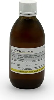 Produktbild von Flüssiges Vitaminkonzentrat Nahrungsergänzung für alle Vogelarten AD3EC + 250 ml
