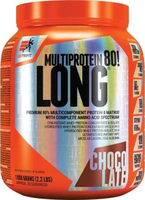 Produktbild von Long 80 Multiprotein Proteinpulver, Vanille, 1000 g