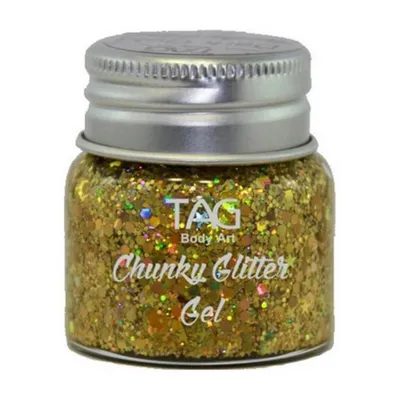 Obrázok produktu pre Tag chunky glitter gel zlatý