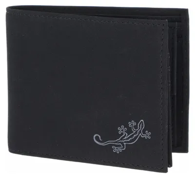 Produktbild von oxmox Geldbörse New Cryptan RFID Protect Querscheinbörse Lizard 2.0 Print Grey Black schwarz