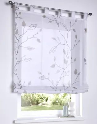 Obrázok produktu pre Elzusha – Transparentné rolety s šnúrkami, 100 x 140 cm