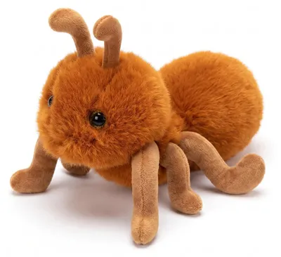 Produktbild von Ameise Plüschtier 23cm Kuscheltier Lebensecht Simuliert Tier Dekofigur Geschenk Kinder Weich Stofftier - Farbe: Gelbbraun