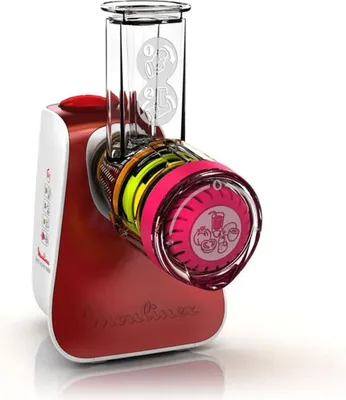 Obrázok produktu pre Moulinex DJ7645, Červená, Biela, Plast, Nerezová oceľ, 200 W, 1,45 kg, 195 mm
