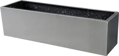Immagine prodotto di Fioriera BALKONIX in acciaio inossidabile spazzolato 60x17x17 cm