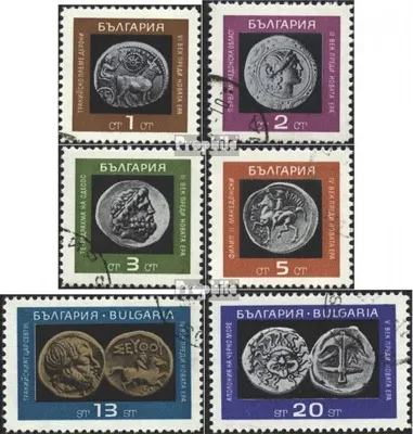Produktbild von Briefmarken Bulgarien 1967 Mi 1698-1703 (kompl.Ausg.) gestempelt Münzen