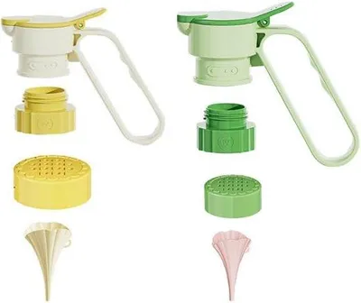 Produktbild von Schenktuit fles mit Stoffilter und Trichter - Pack von 2