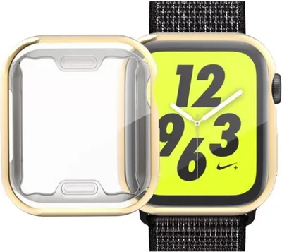 Produktbild von Schutzhülle für Apple Watch 4 & 5 40mm TPU Case Displayschutz Hülle Tasche Gold