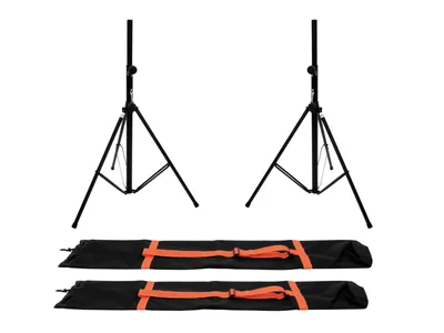 Produktbild von OMNITRONIC Set 2x BS-2 EU Boxenhochständer + 2x Tragetasche
