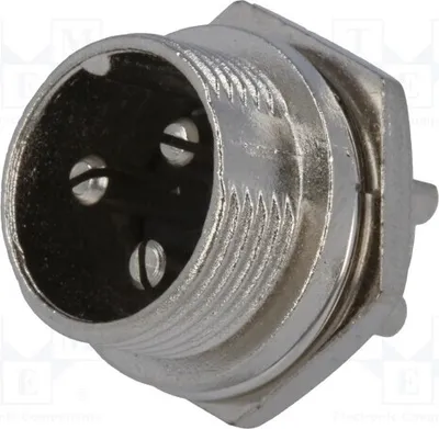 Image de 1 x Douille pour micro à connecteur plat, mâle, pour microphones, broche : 3