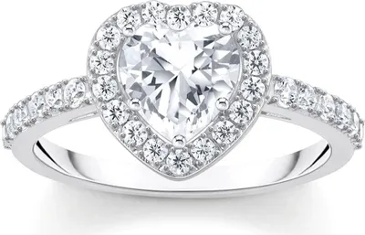 Image de Thomas Sabo - TR2477-051-14-52 - Bague - Dames - Amour et cœurs - Largeur 52