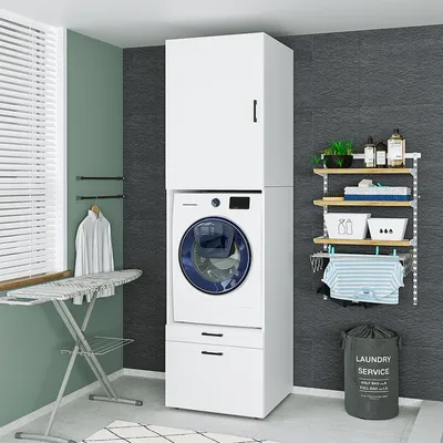 Produktbild von Roomart SERIE 2 Waschturm 67 cm breit, Weiß