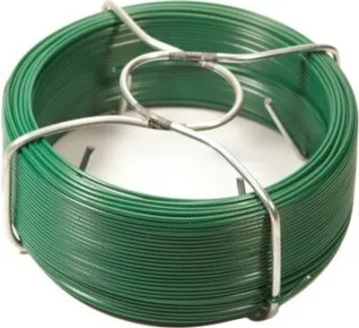 Produktbild von Grüner kunststoffummantelter Bindedraht, 1,15 mm x 50 m