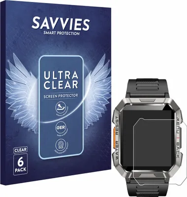 Produktbild von 6x Für Baolubao W60 Schutzfolie Savvies Displayschutz Display Schutz Folie Klar Transparent