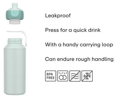 Image de Bouteille de voyage Mepal Campus, 400 ml - Princess Power. Référence : 107410065417. Code EAN : 8720294070559