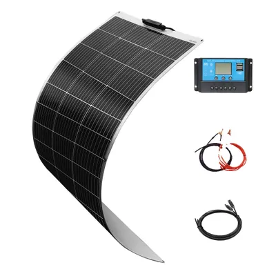 Produktbild von Flexibles Solarpanel, 120W Leistung, 12V Spannung, hohe Effizienz, 12 V 120W Solar Kit