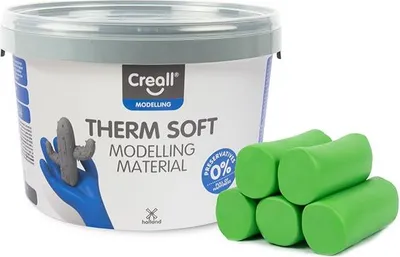Immagine prodotto di Creall argilla da modellare - verde morbido - argilla da modellare creativa per bambini